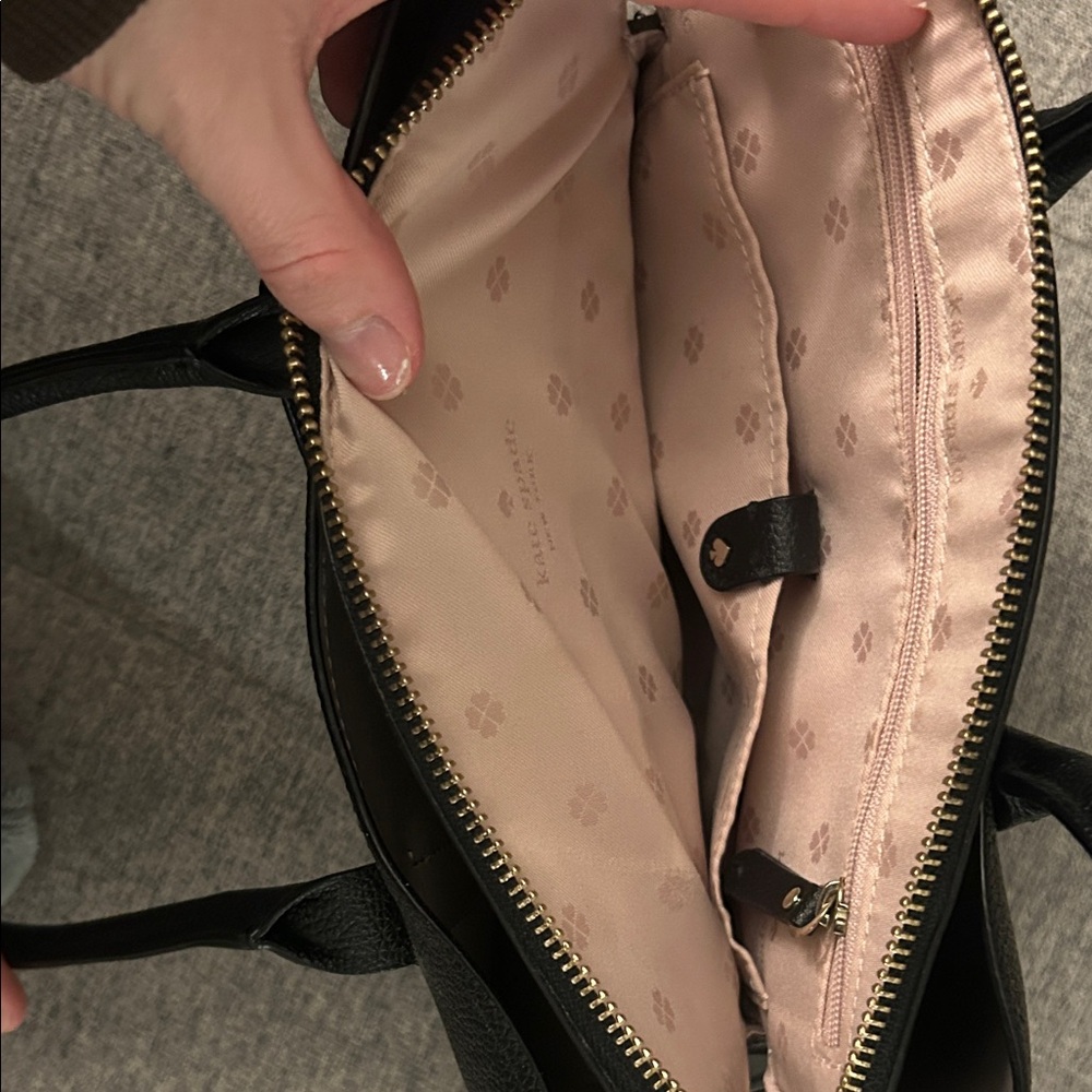 Kate Spade Black Textured Satchel - Picture 4 of 4